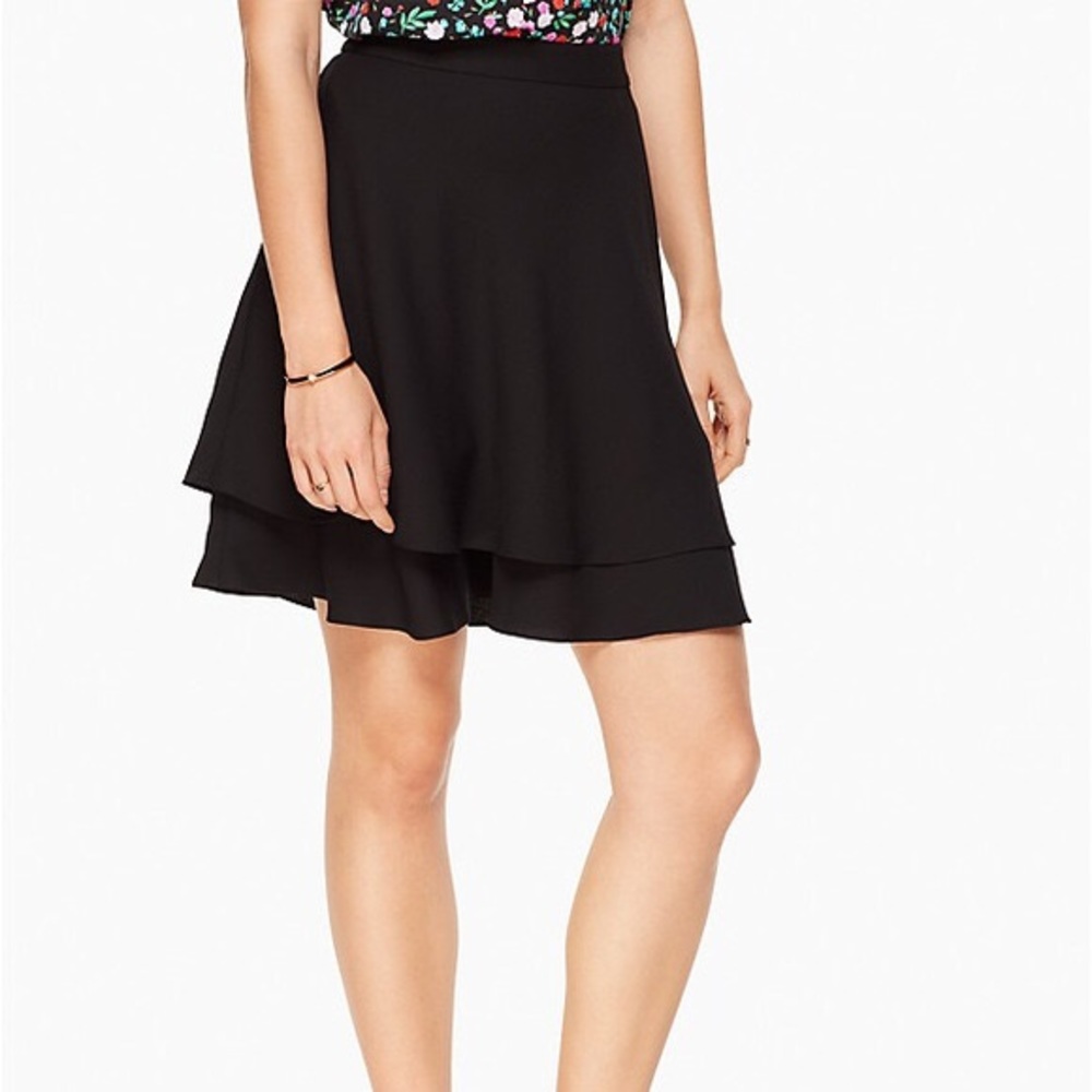 Black Double Layered Kate Spade Skirt